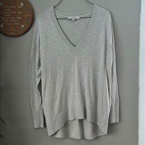 Loft Gray V-Neck Sweater